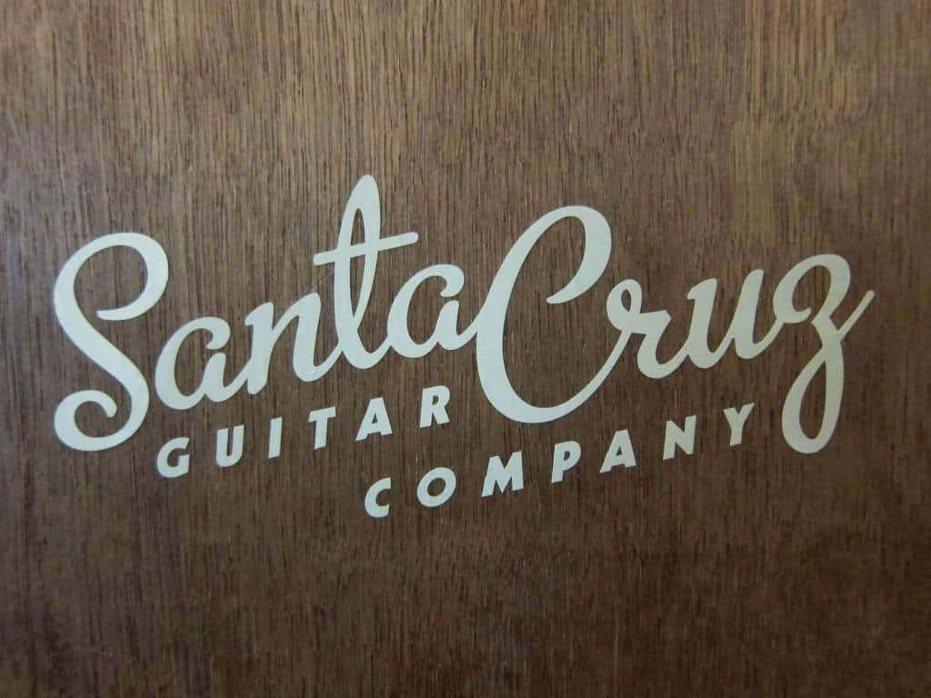 Santa Cruz Guitar Company Script Logo Window Sticker